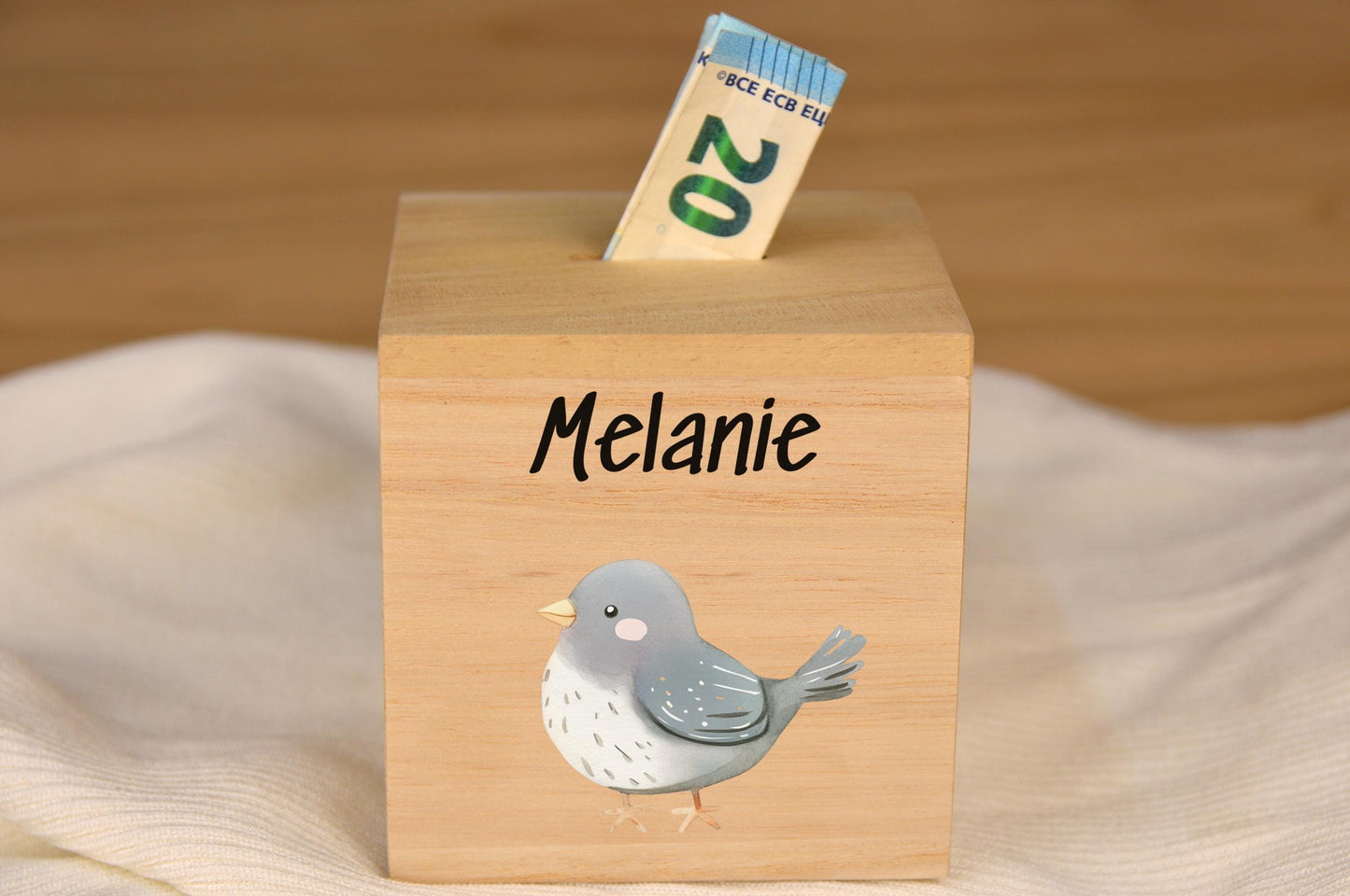 Spardose mit Namen, personalisierte Tiermotive Safari, Geschenk für Kinder, Babygeschenk, Geschenk Geburtstag, Taufe, Geburt, Namen