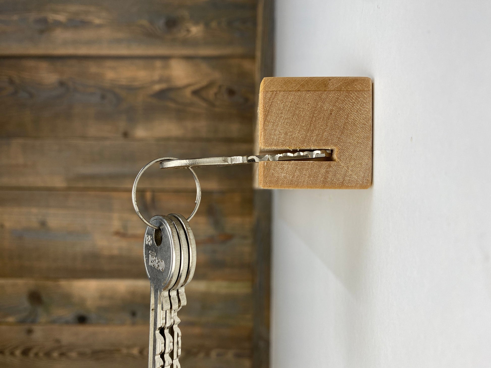 Elegantes Schlüsselbrett, Schlüsselboard aus Birkenholz- Handarbeit aus Bayern