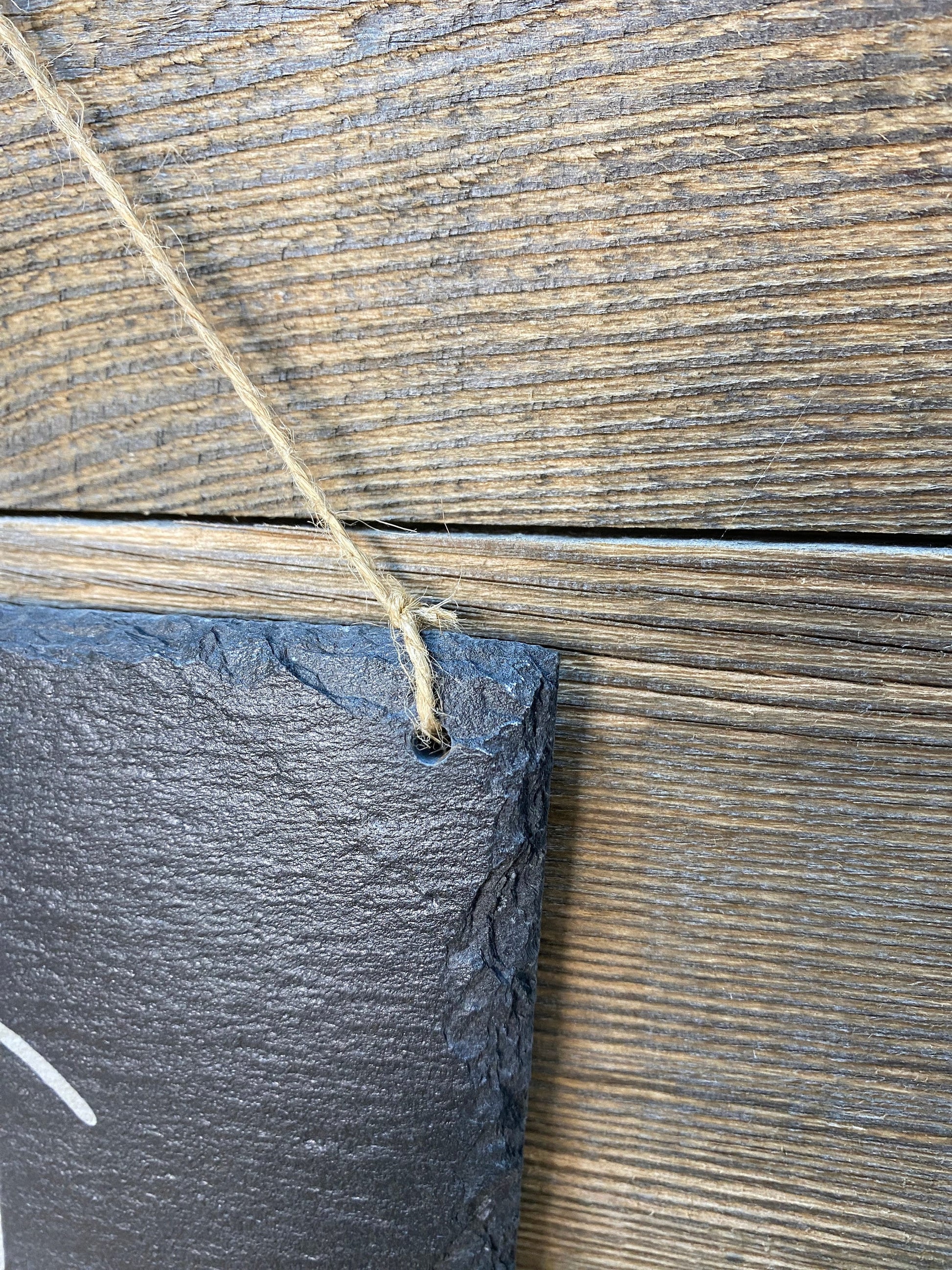 Spruchtafel "Spuren im Sand" aus Schiefer, graviert - für Innen und Außen - Spuren - Geschenk, Dekoration, Sprüche